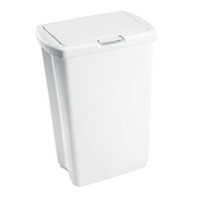 Rubbermaid Commercial Products Poubelle à couvercle rectangulaire avec couvercle à ressort 13,25